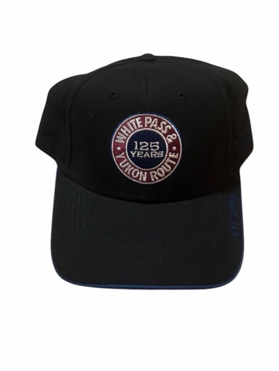 White Pass & Yukon Route Other - White Pass & Yukon Route 125 Years Black Baseball Cap